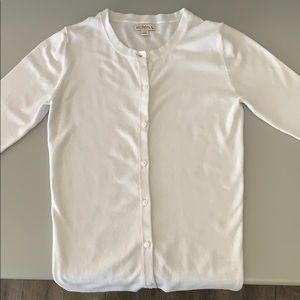 White cardigan
